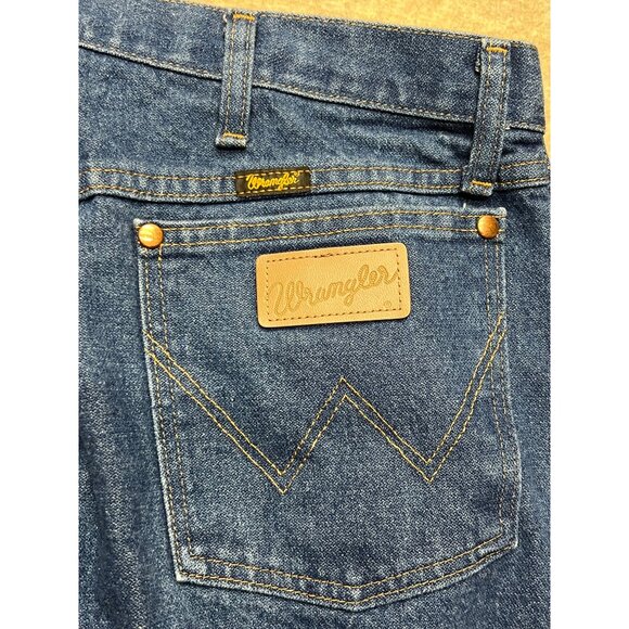 Wrangler 13MWZPW Cowboy Cut Medium Wash Denim Jeans Men's 38 X 32 - Picture 5 of 8